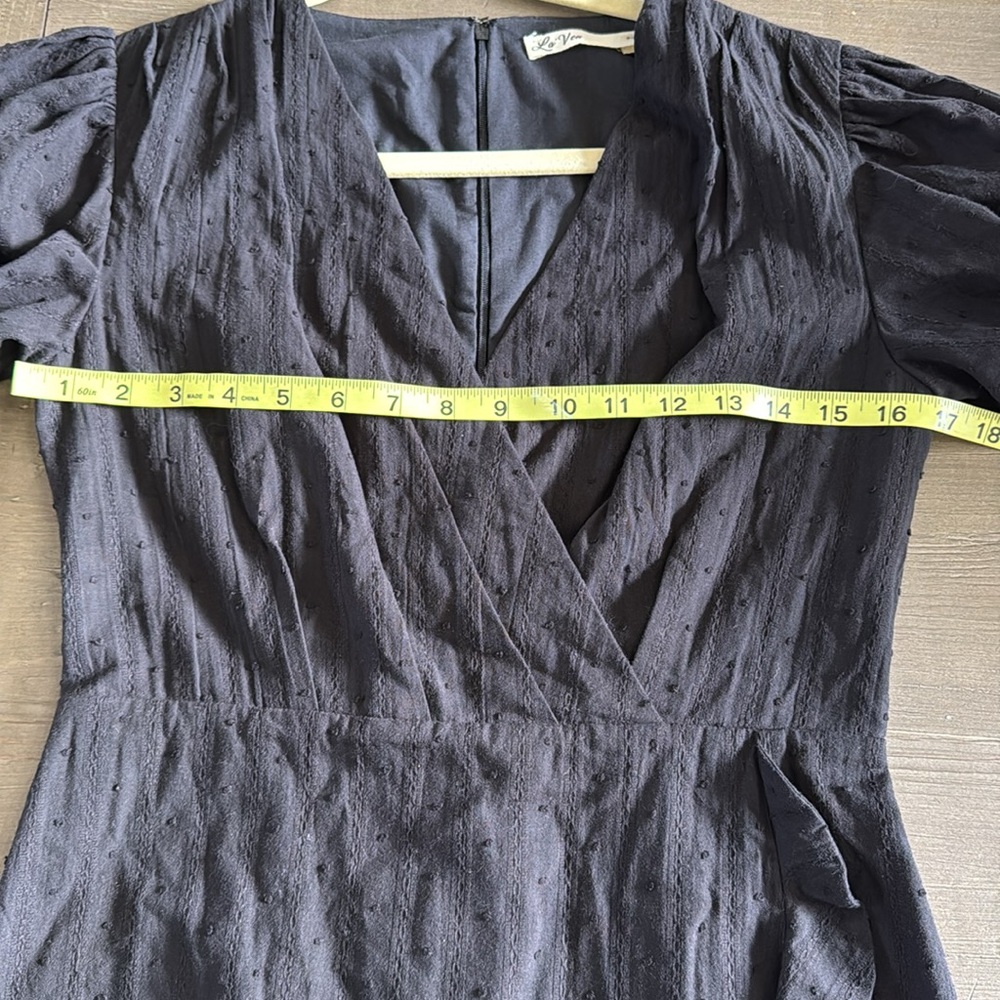 La’Ven Black dress with Ruffles (NWOT) - Picture 8 of 10